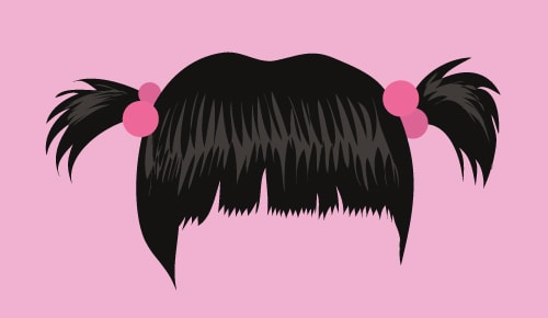Illustration of the hair of Boo